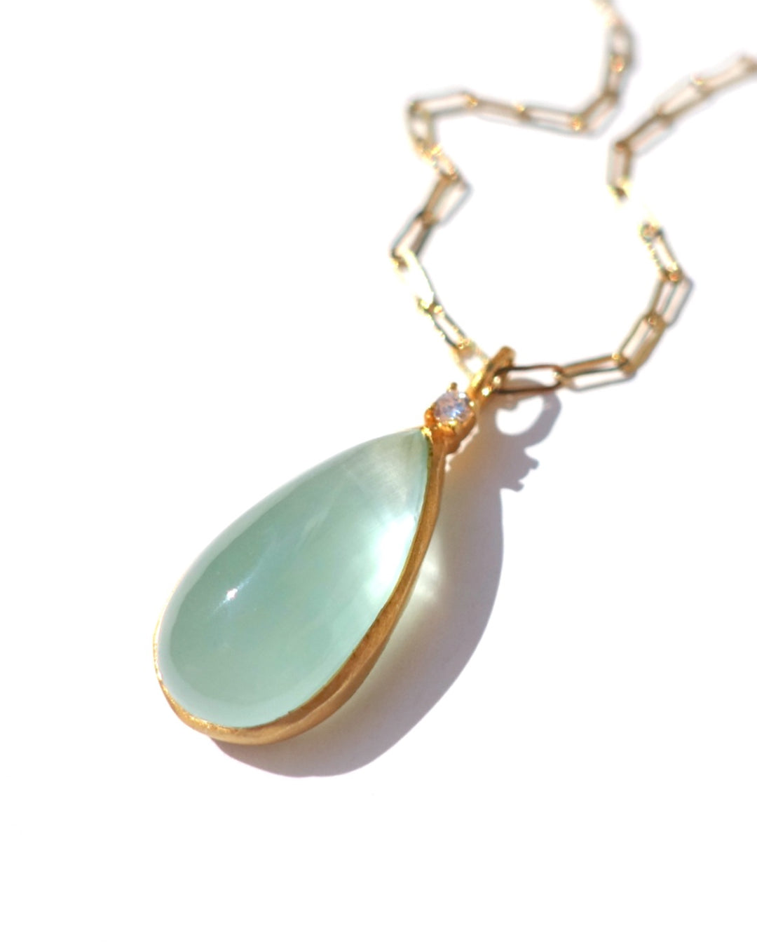 RAW-STONE CHARM - Aquamarine - #w25