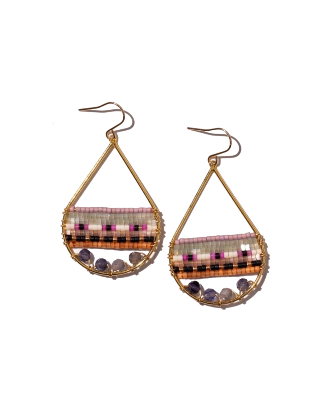 Signature Earrings - Iolite - #001