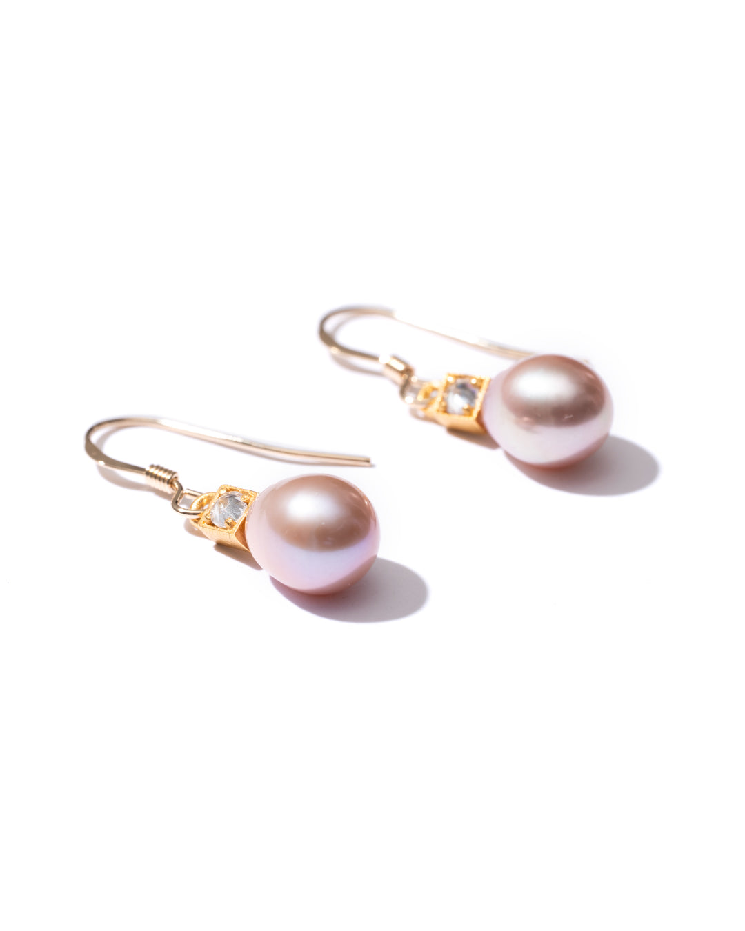 RAW-STONE EARRINGS - Pearl - #131
