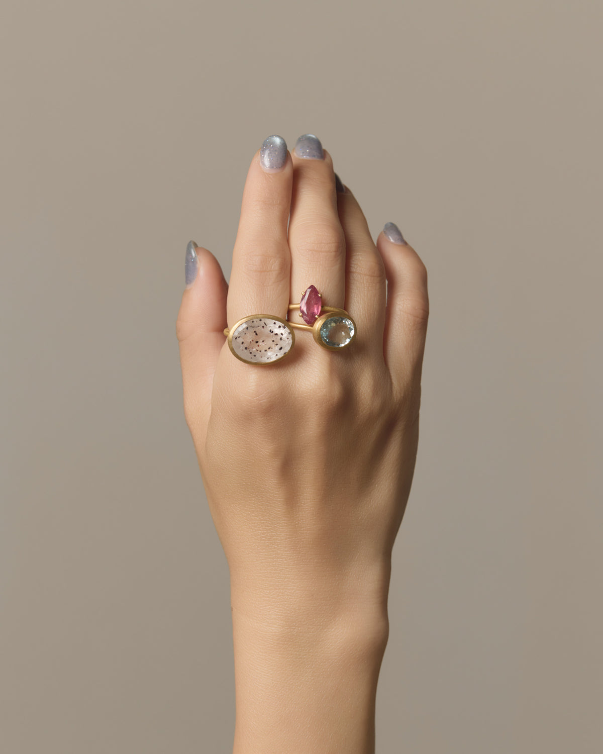RAW-STONE RING - Super Seven - #254