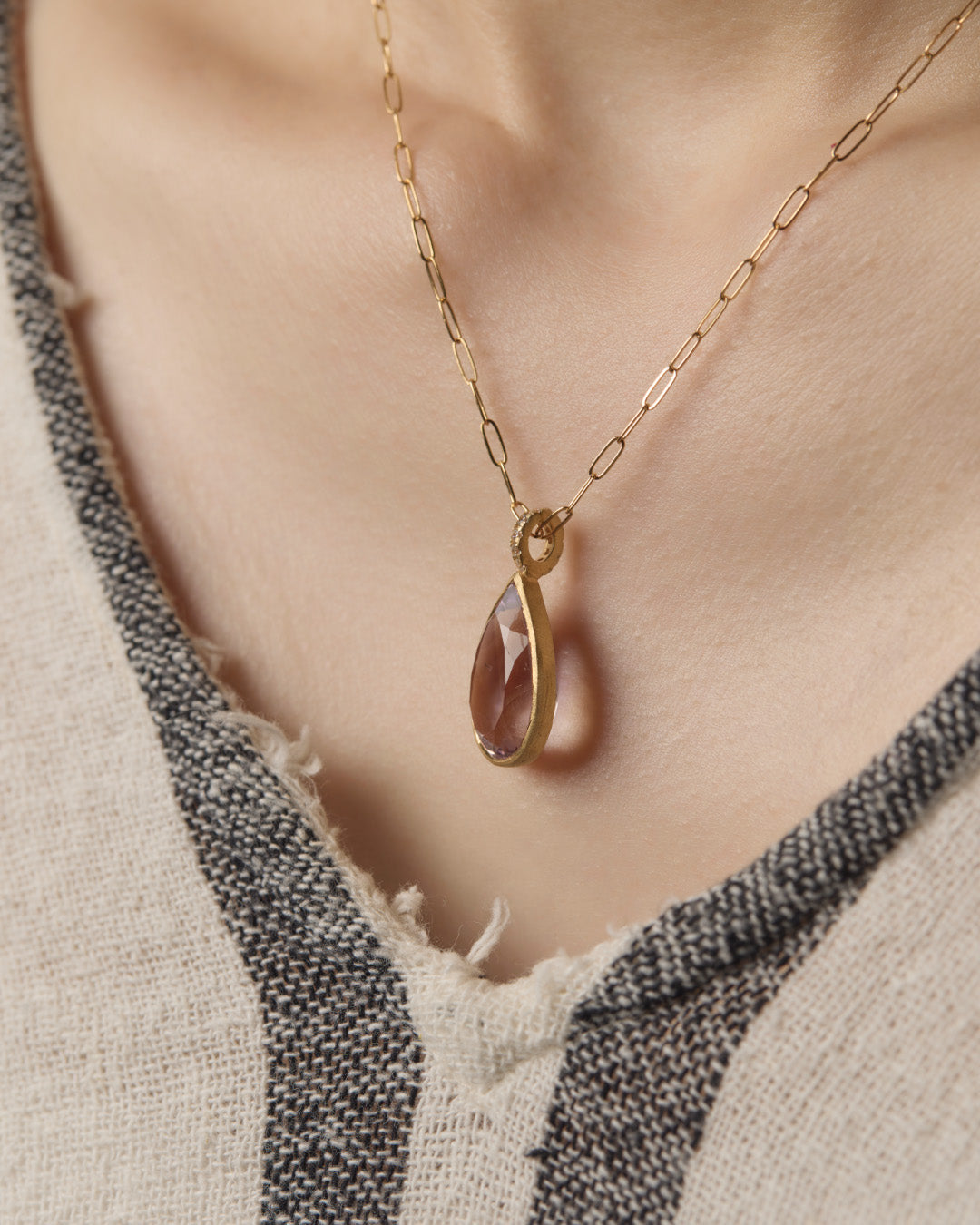 RAW-STONE CHARM - Ametrine - #N054
