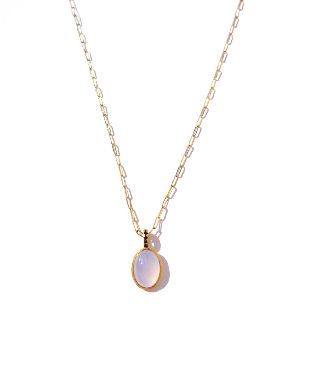 RAW-STONE CHARM - Blue Chalcedony - #N051