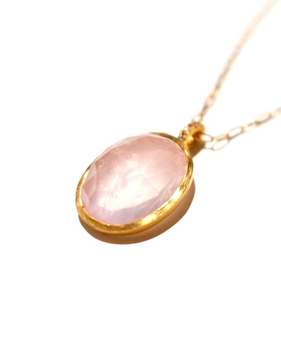 RAW-STONE CHARM - Rose Quartz - #004