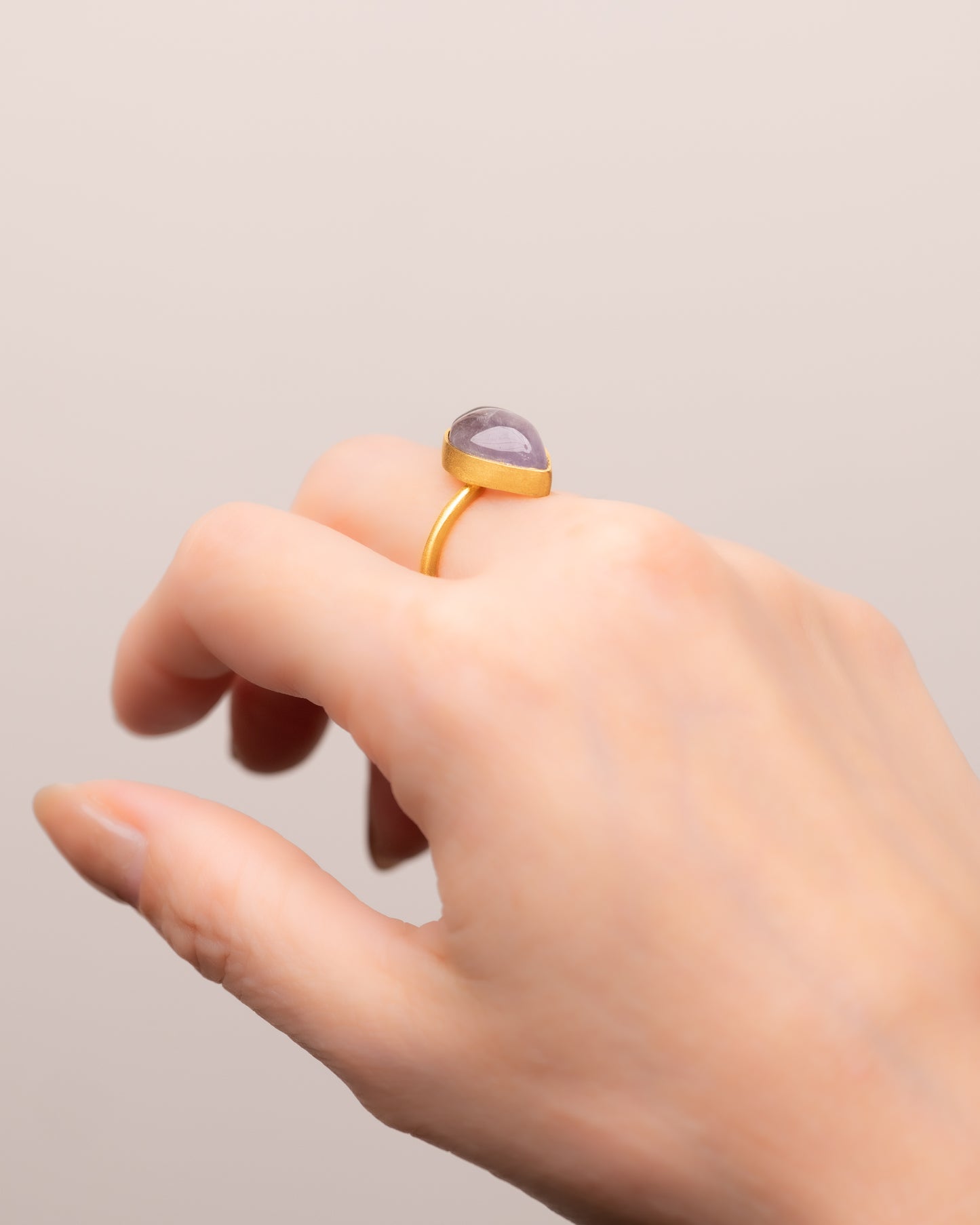 RAW-STONE RING - Amethyst - #1440