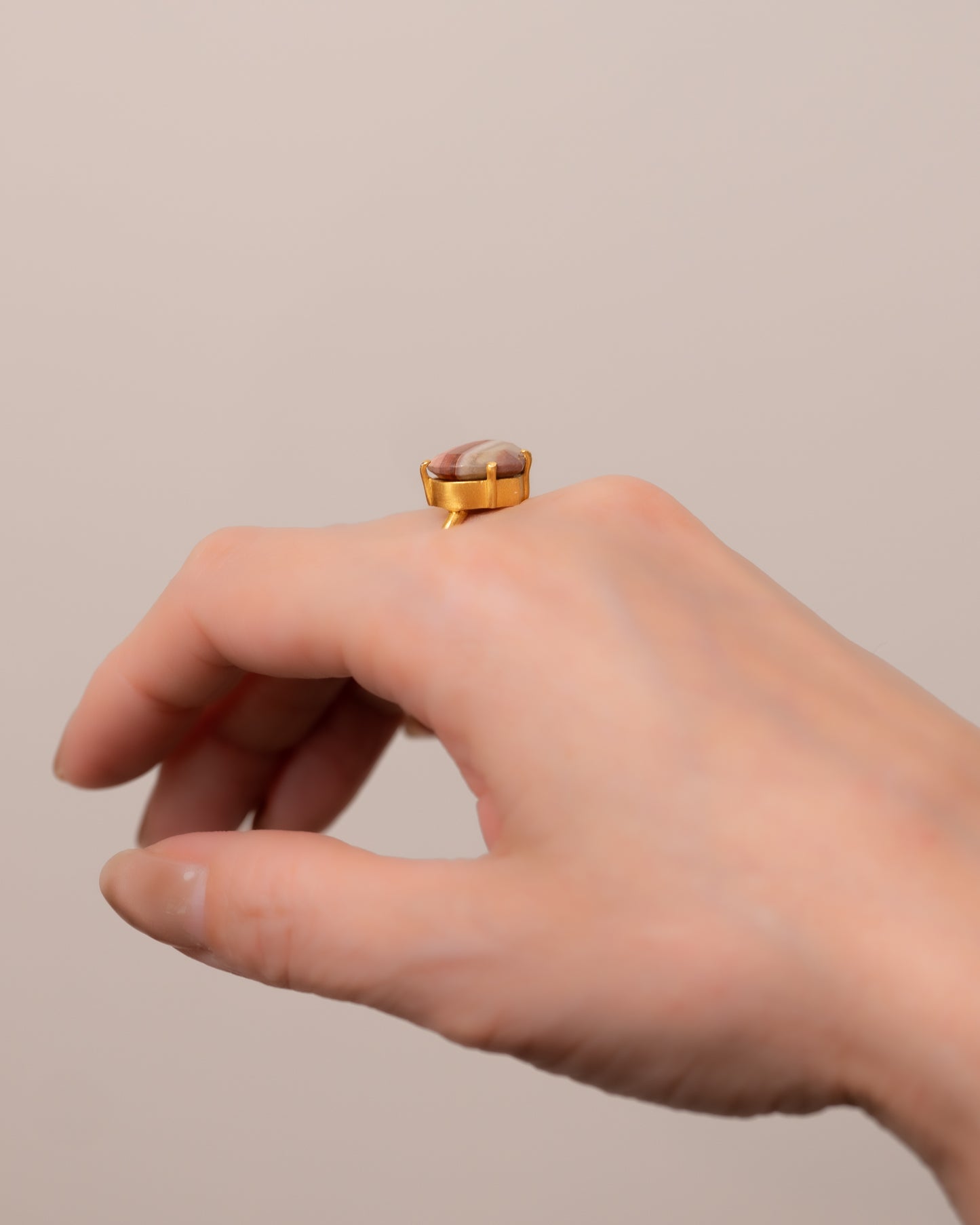 RAW-STONE RING - Polychrome Jasper - #1305