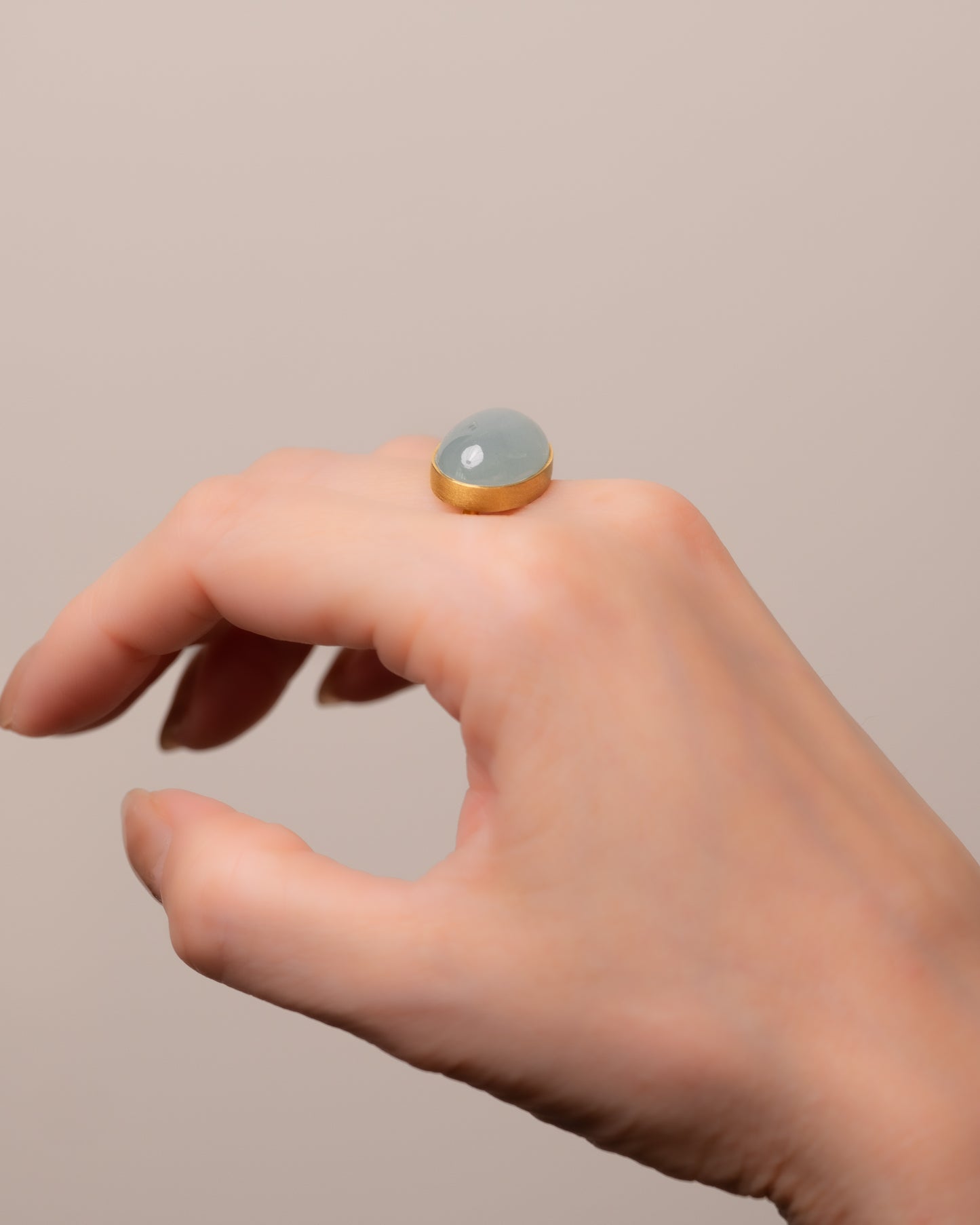 RAW-STONE RING - Aquamarine - #1148