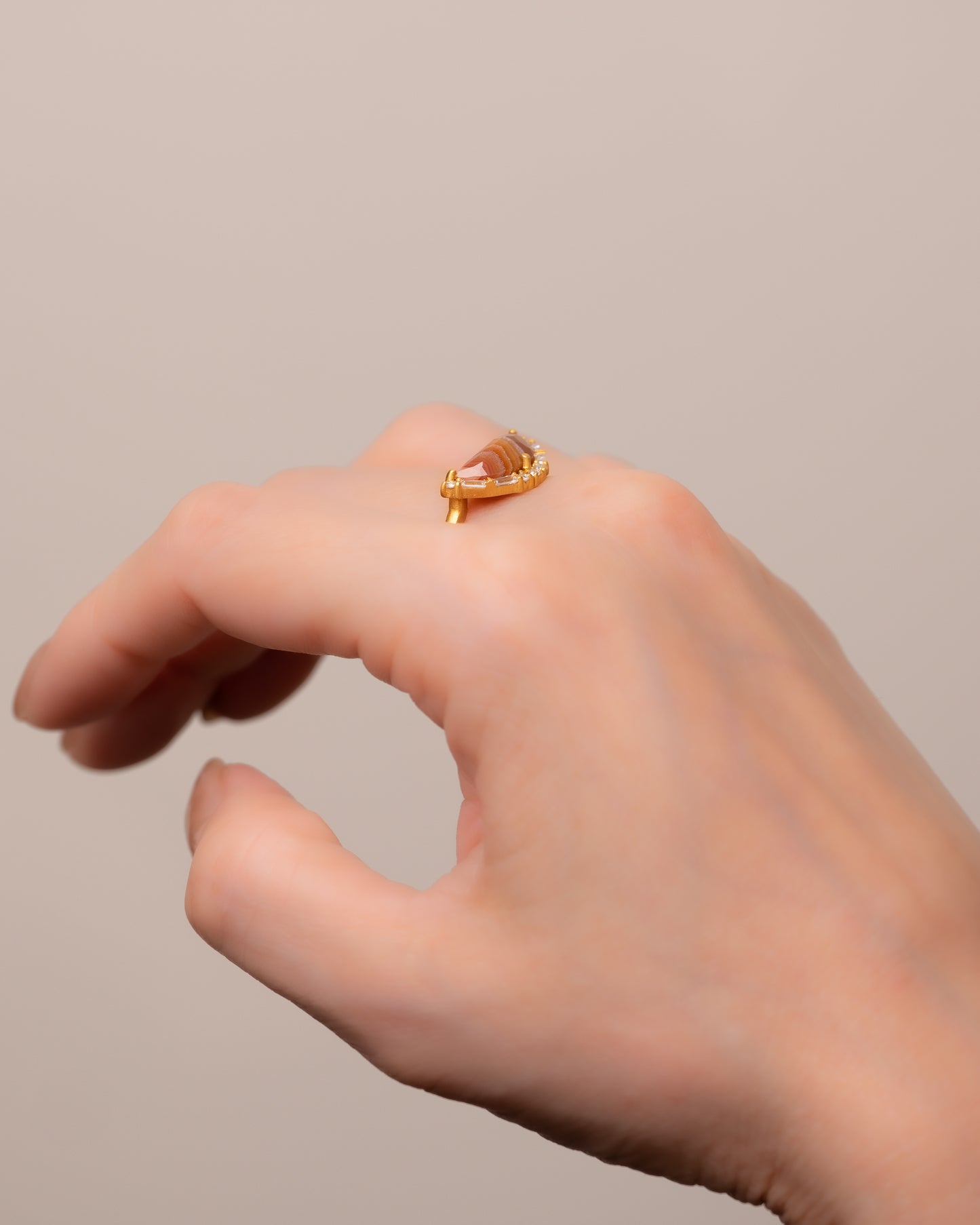 BANDED RING - Laguna Agate - #167