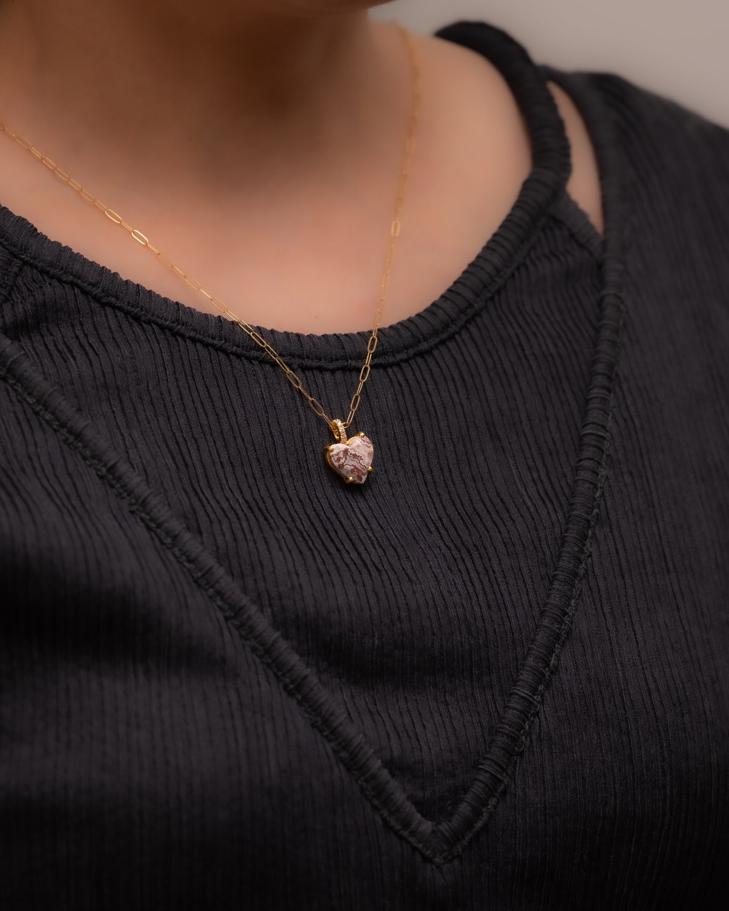 RAW-STONE CHARM - Rosita Jasper - #669