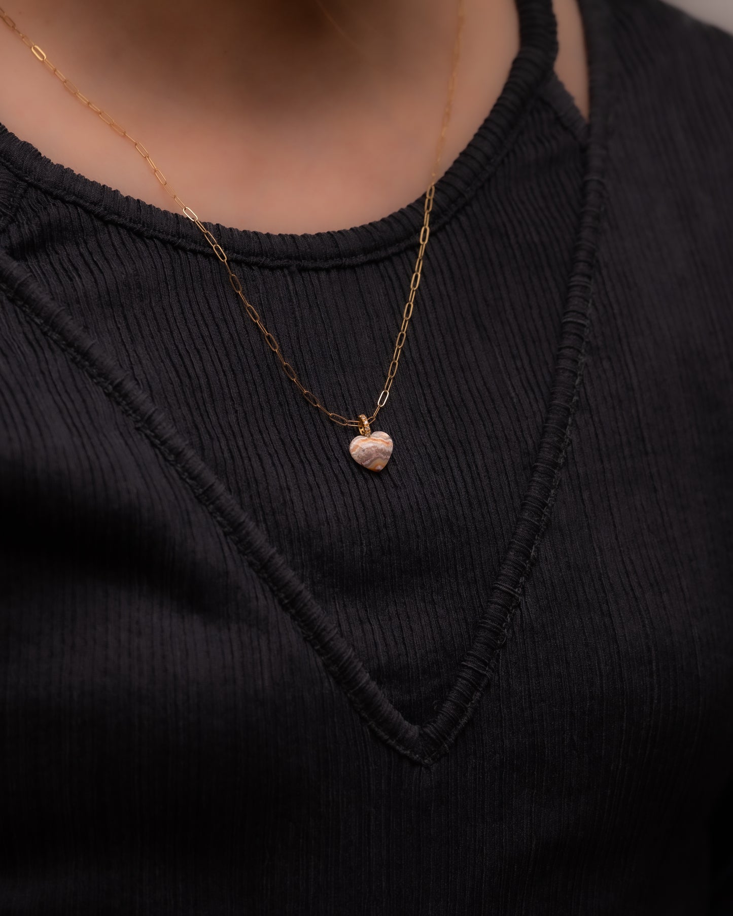 BANDED CHARM - Lace Agate - #236