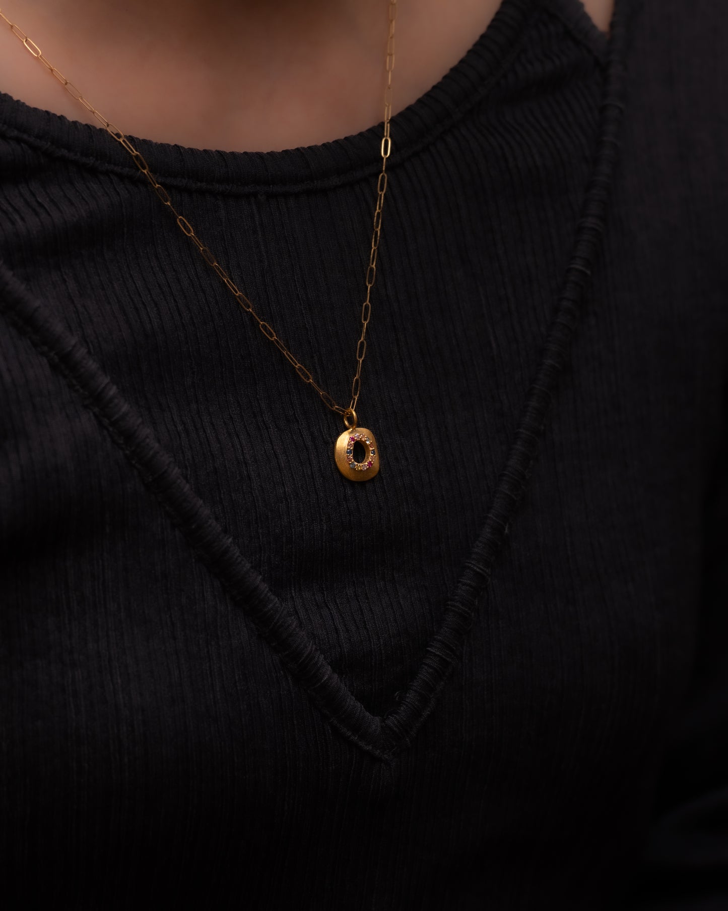 RAW-STONE CHARM - Sapphire - #461