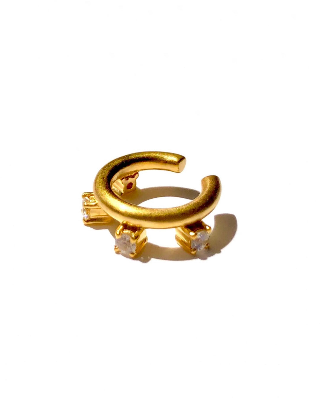 RAW-STONE Earcuff  -  White Sapphire -  #008