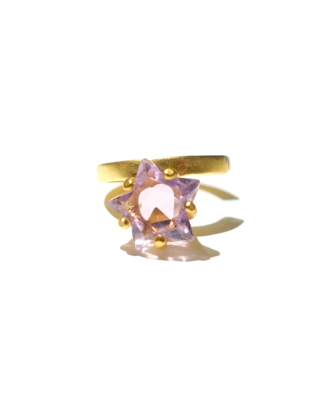 RAW-STONE Earcuff  -  Amethyst -  #017