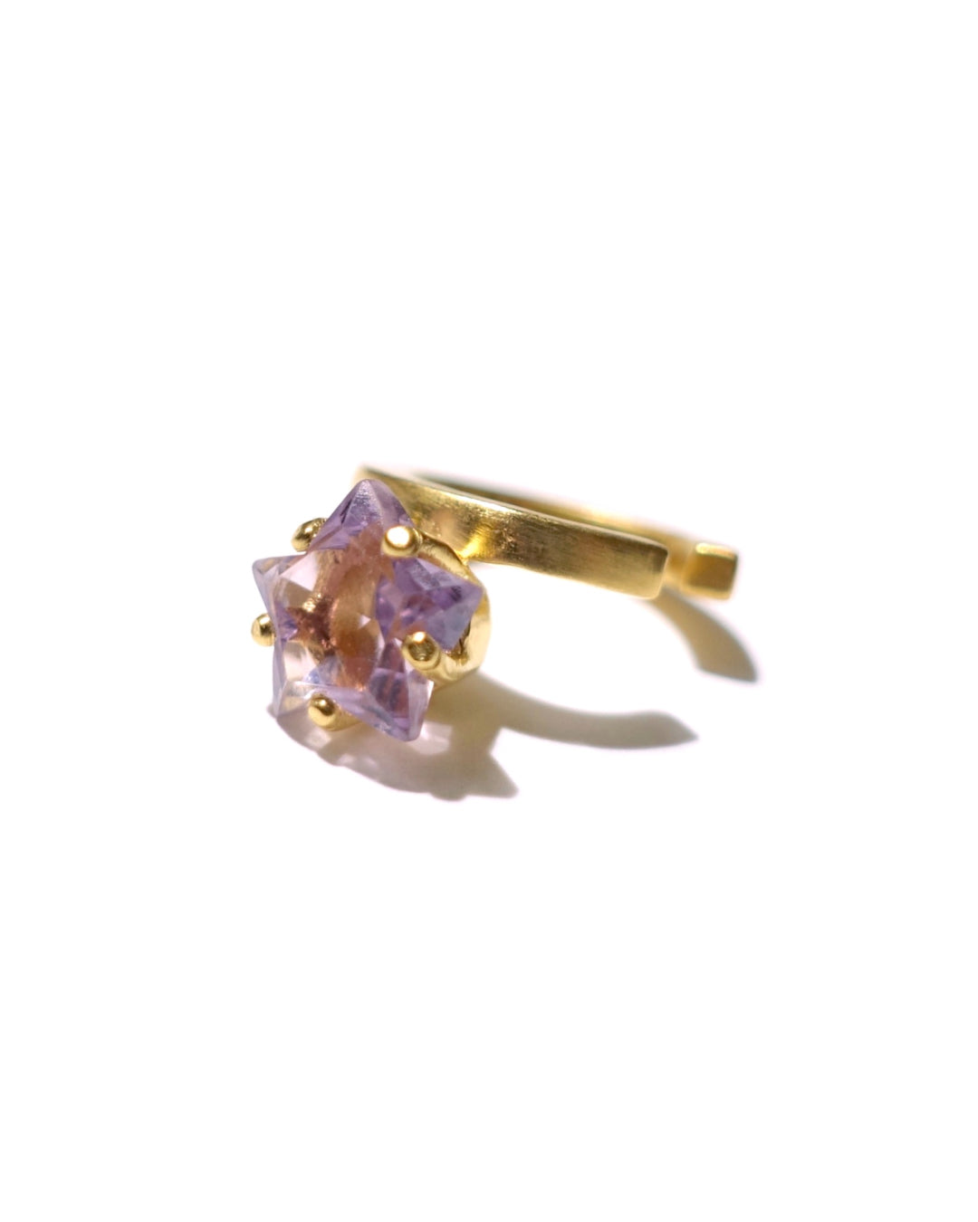 RAW-STONE Earcuff  -  Amethyst -  #017