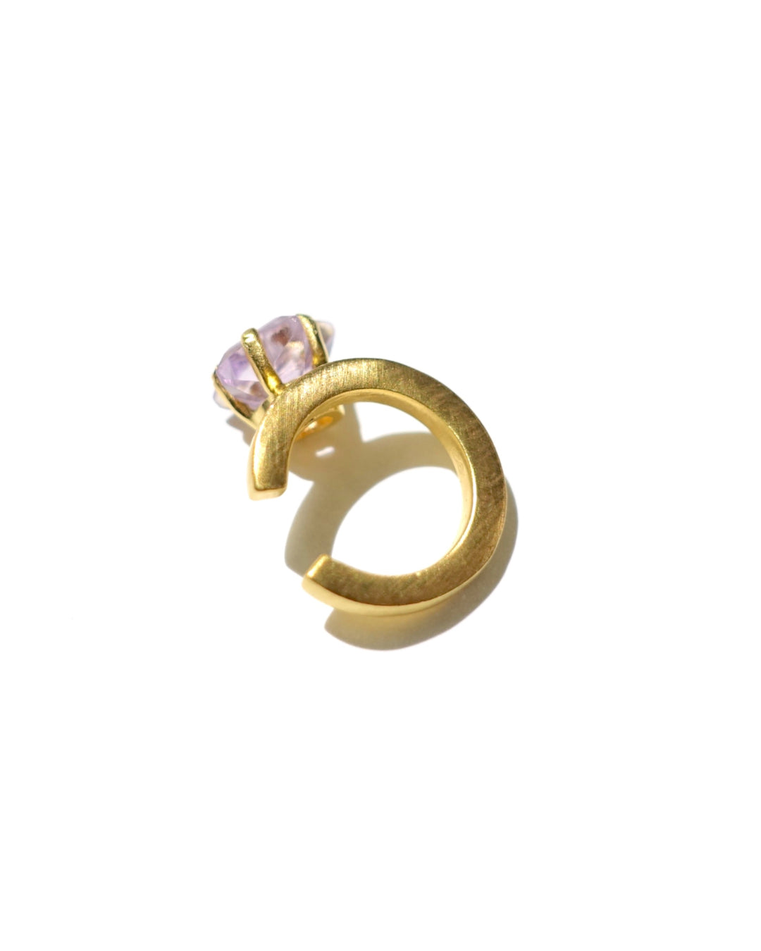 RAW-STONE Earcuff  -  Amethyst -  #017
