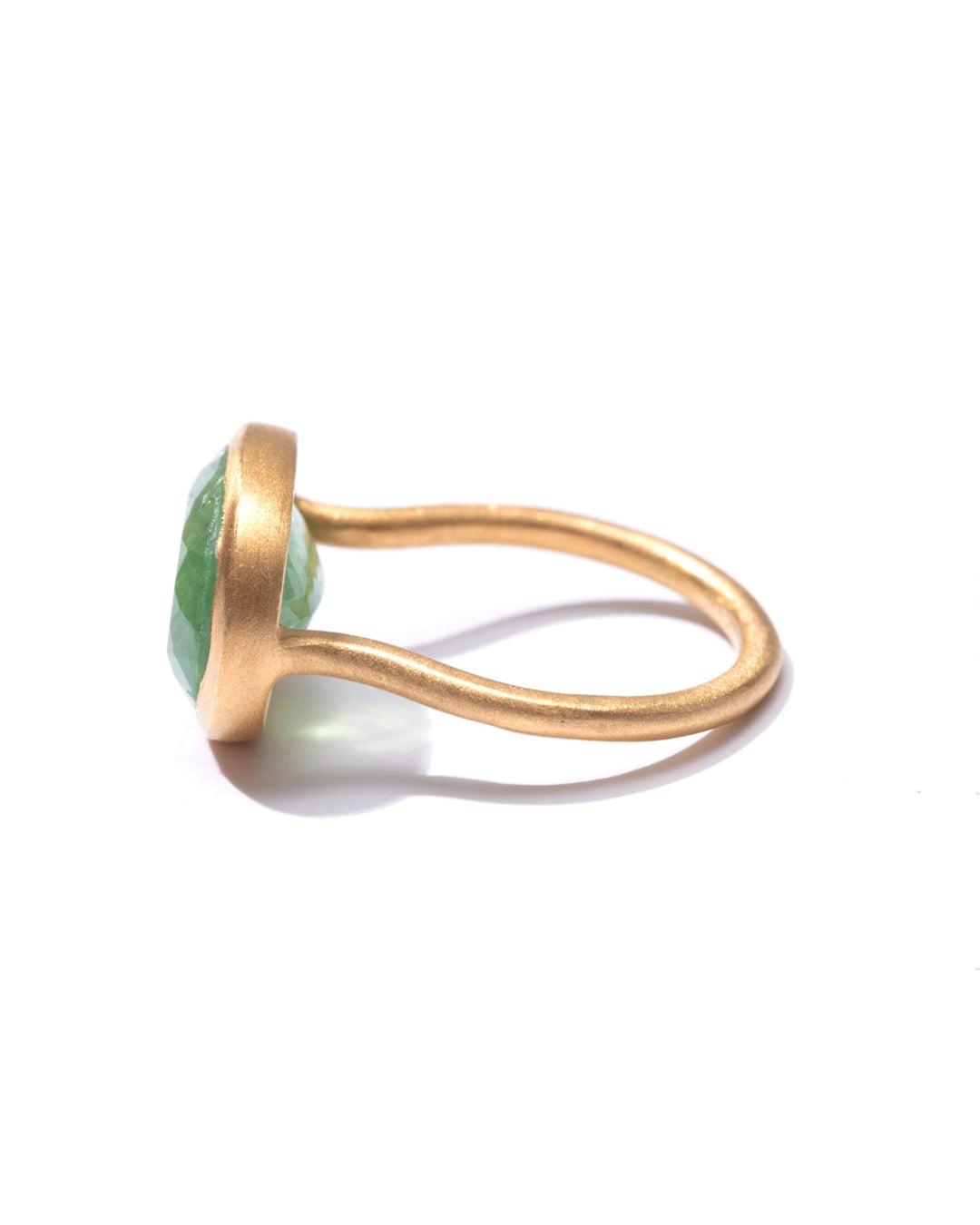 RAW-STONE RING  -  Green Garne -  #321