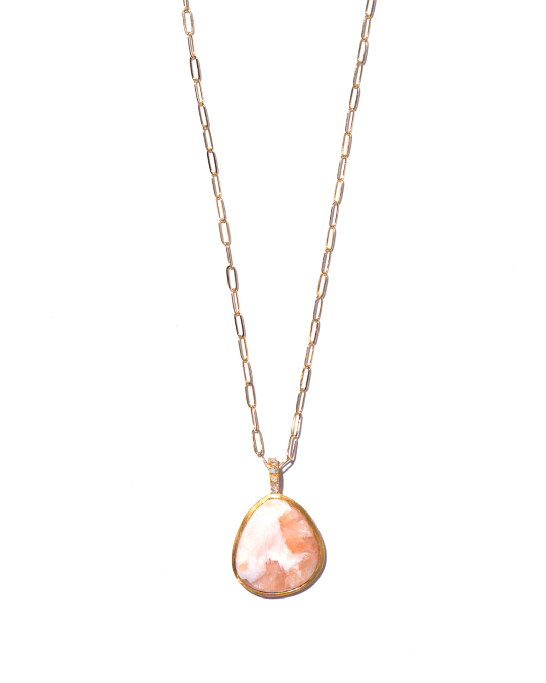 RAW-STONE CHARM  -  Scolecite -  #202
