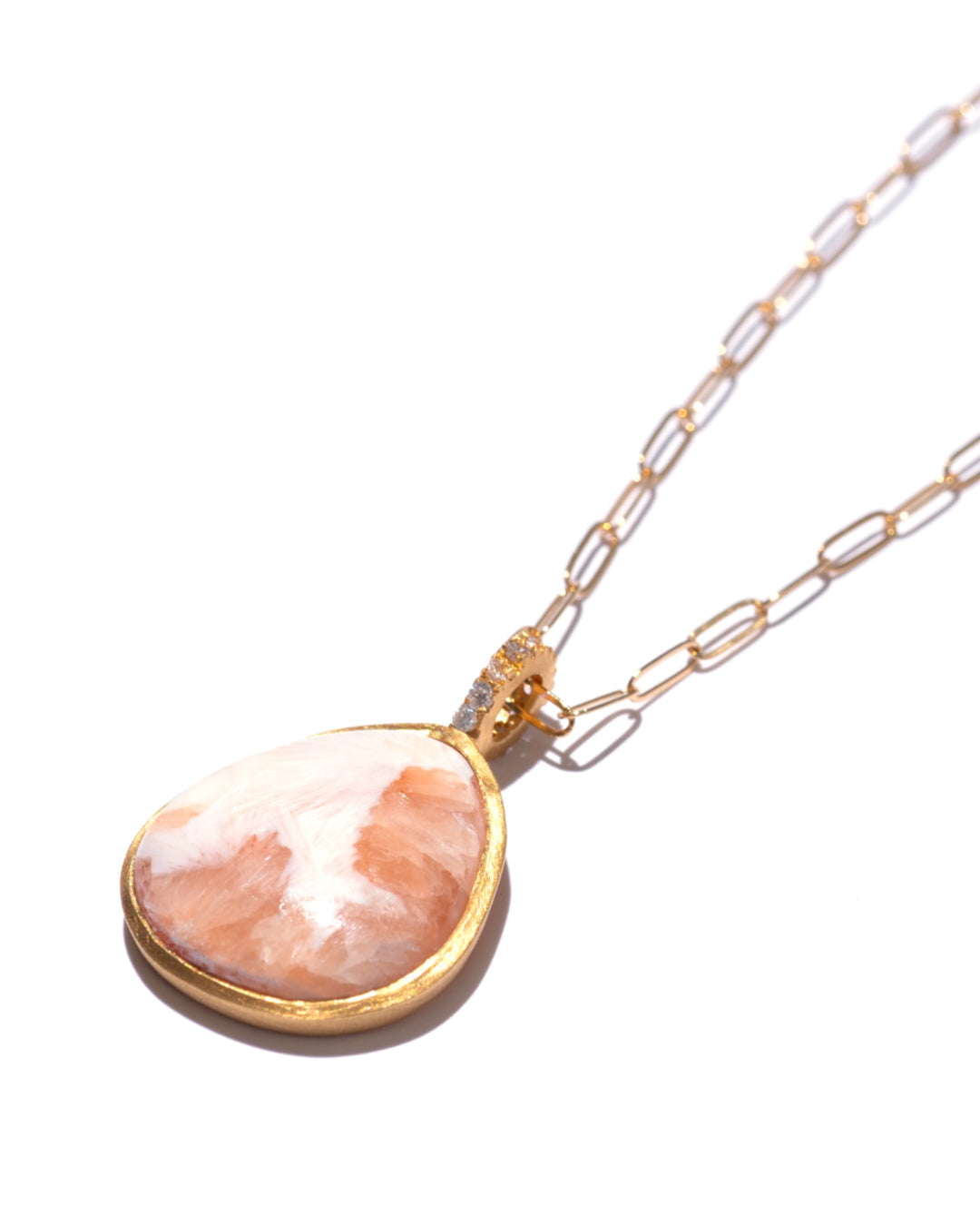 RAW-STONE CHARM  -  Scolecite -  #202