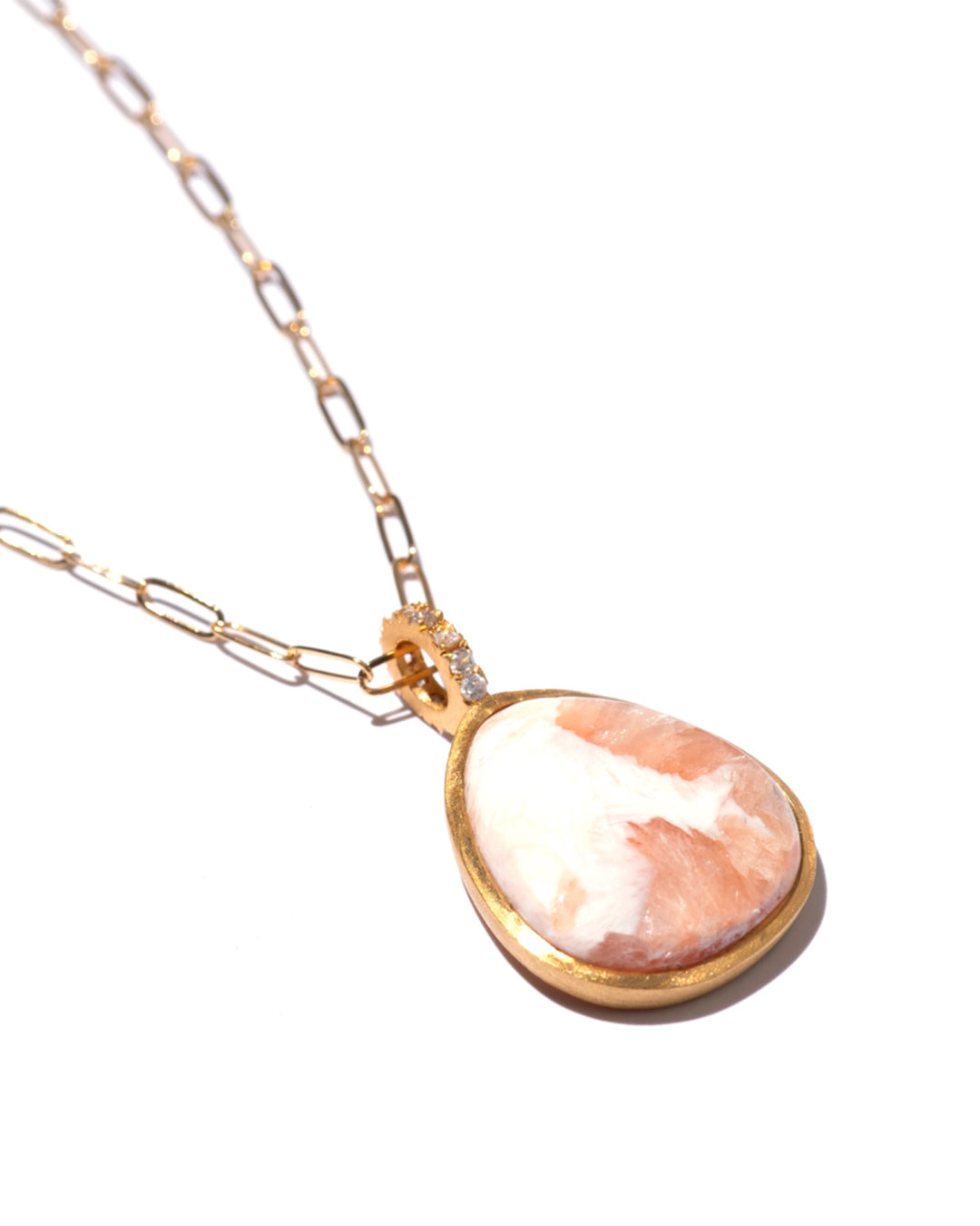 RAW-STONE CHARM  -  Scolecite -  #202
