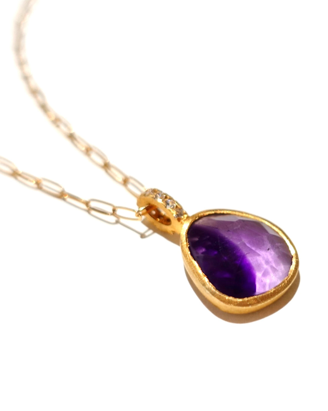 RAW-STONE CHARM  -  Amethyst -  #002