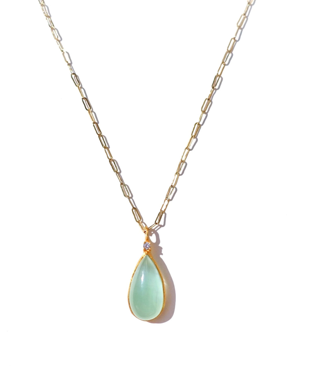 RAW-STONE CHARM  -  Aquamarine -  #w25