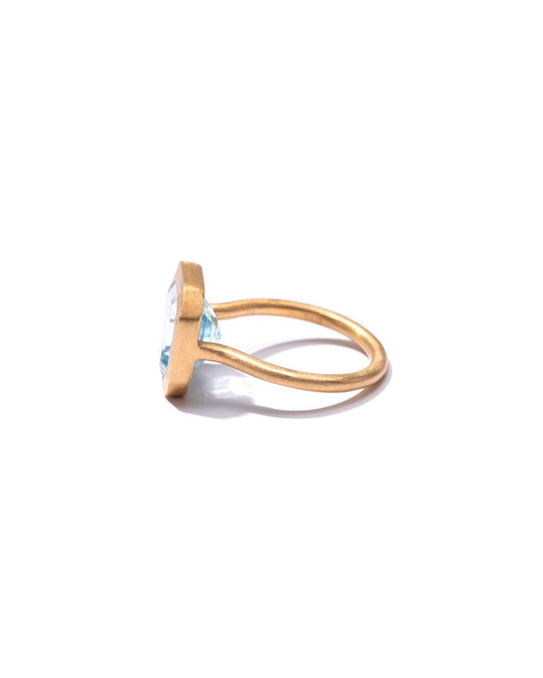 RAW-STONE RING  -  Sky Blue Topaz -  #340