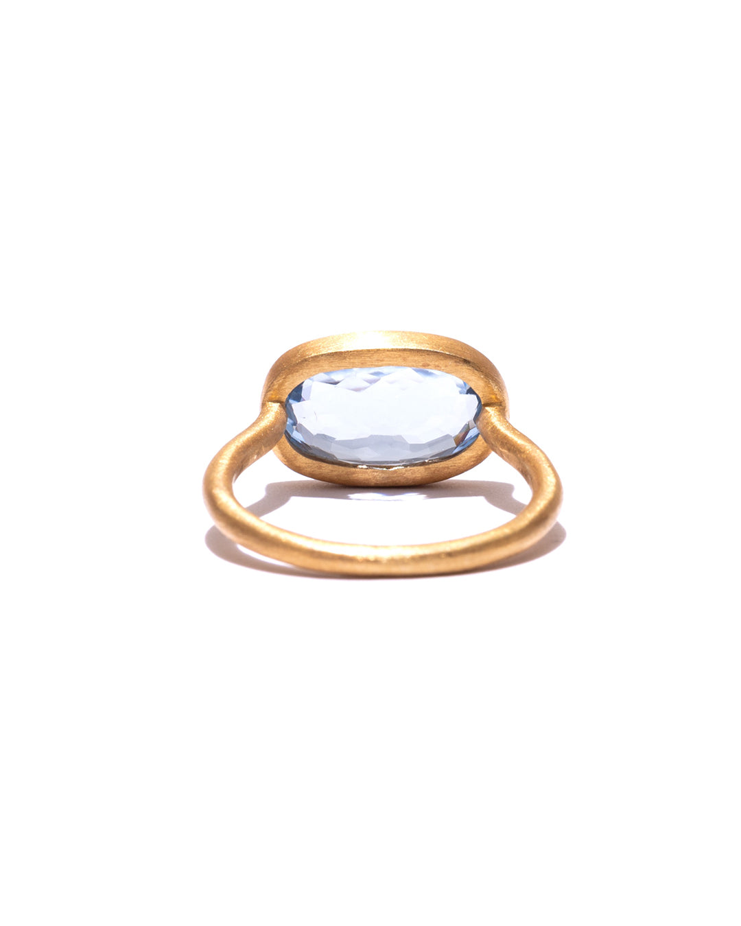 RAW-STONE RING  -  Swiss Blue Topaz -  #w23