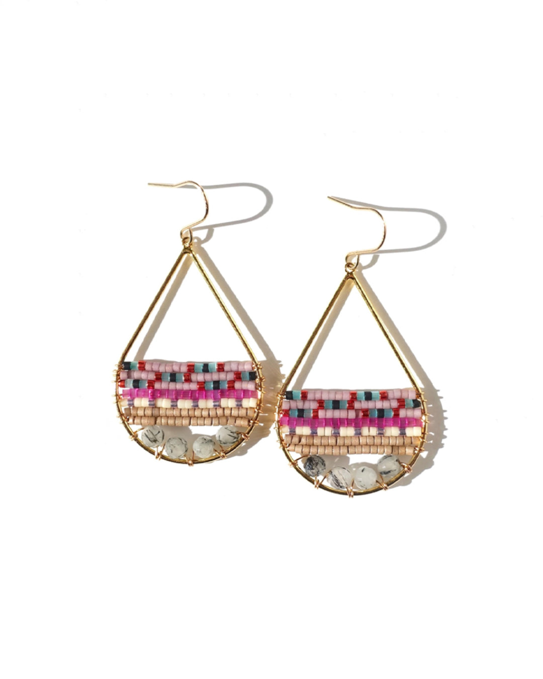 Signature Earrings  -  Black Tourmaline -  #008