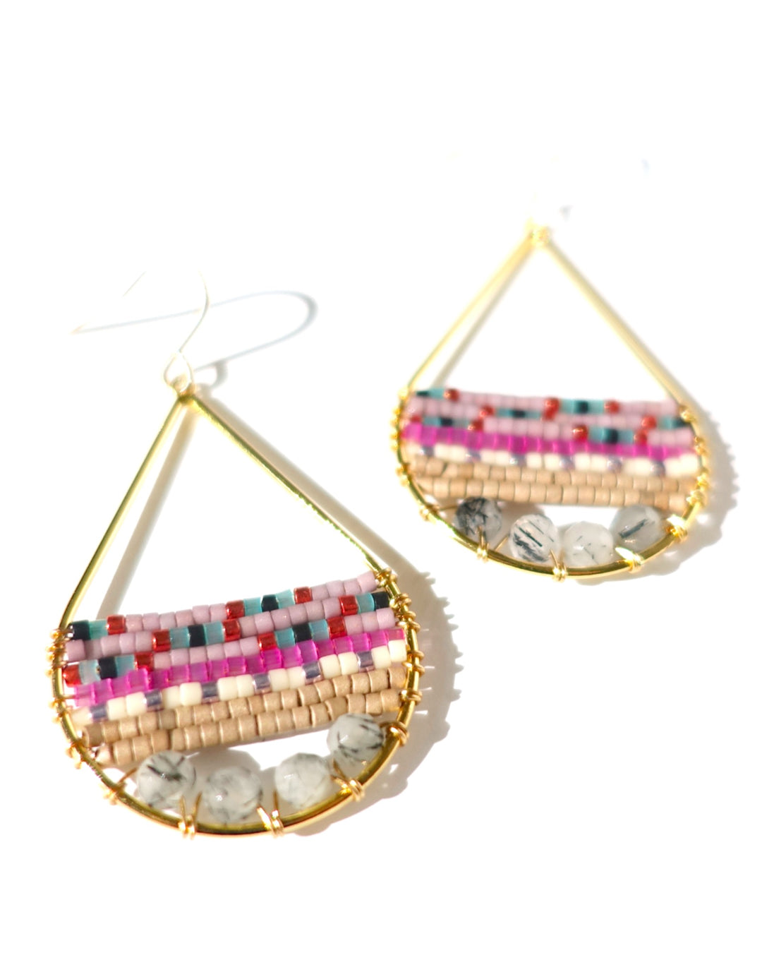 Signature Earrings  -  Black Tourmaline -  #008