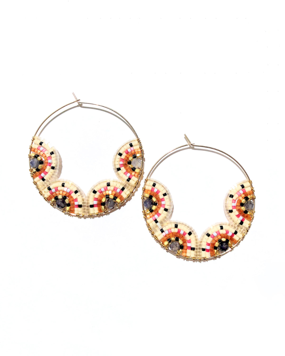 Signature Earrings  -  Iolite -  #019