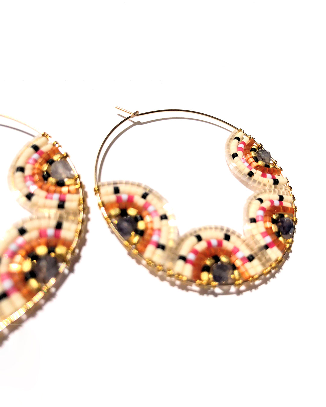 Signature Earrings  -  Iolite -  #019