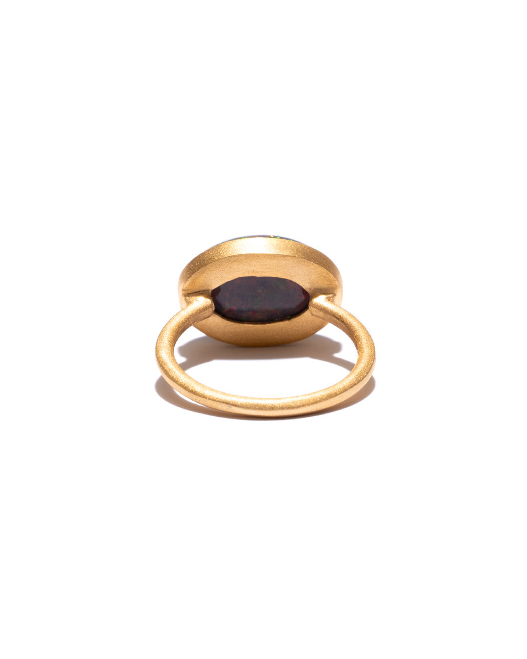 RAW-STONE RING - Black Opal -  #2041