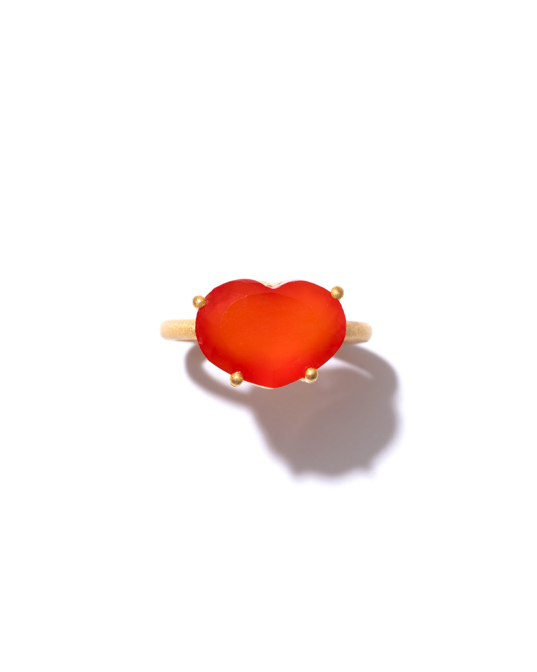 RAW-STONE RING - Carnelian -  #2038
