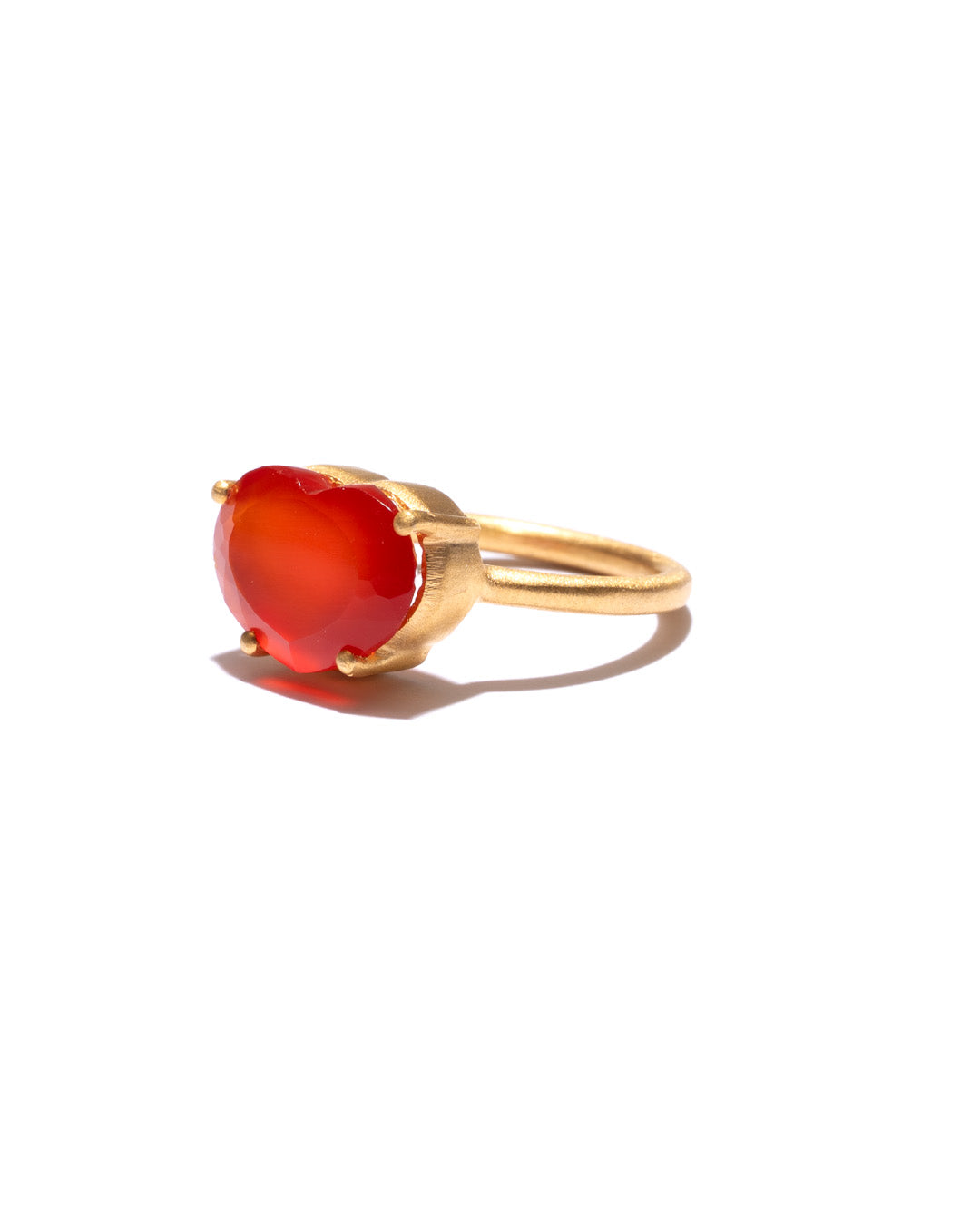 RAW-STONE RING - Carnelian -  #2038