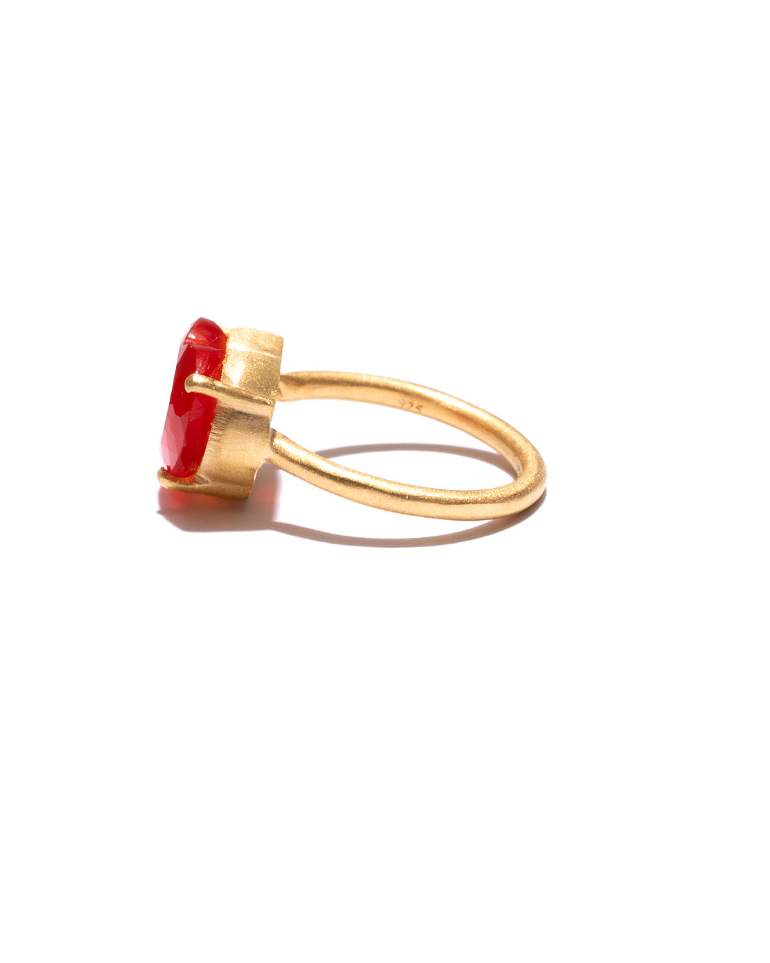RAW-STONE RING - Carnelian -  #2038