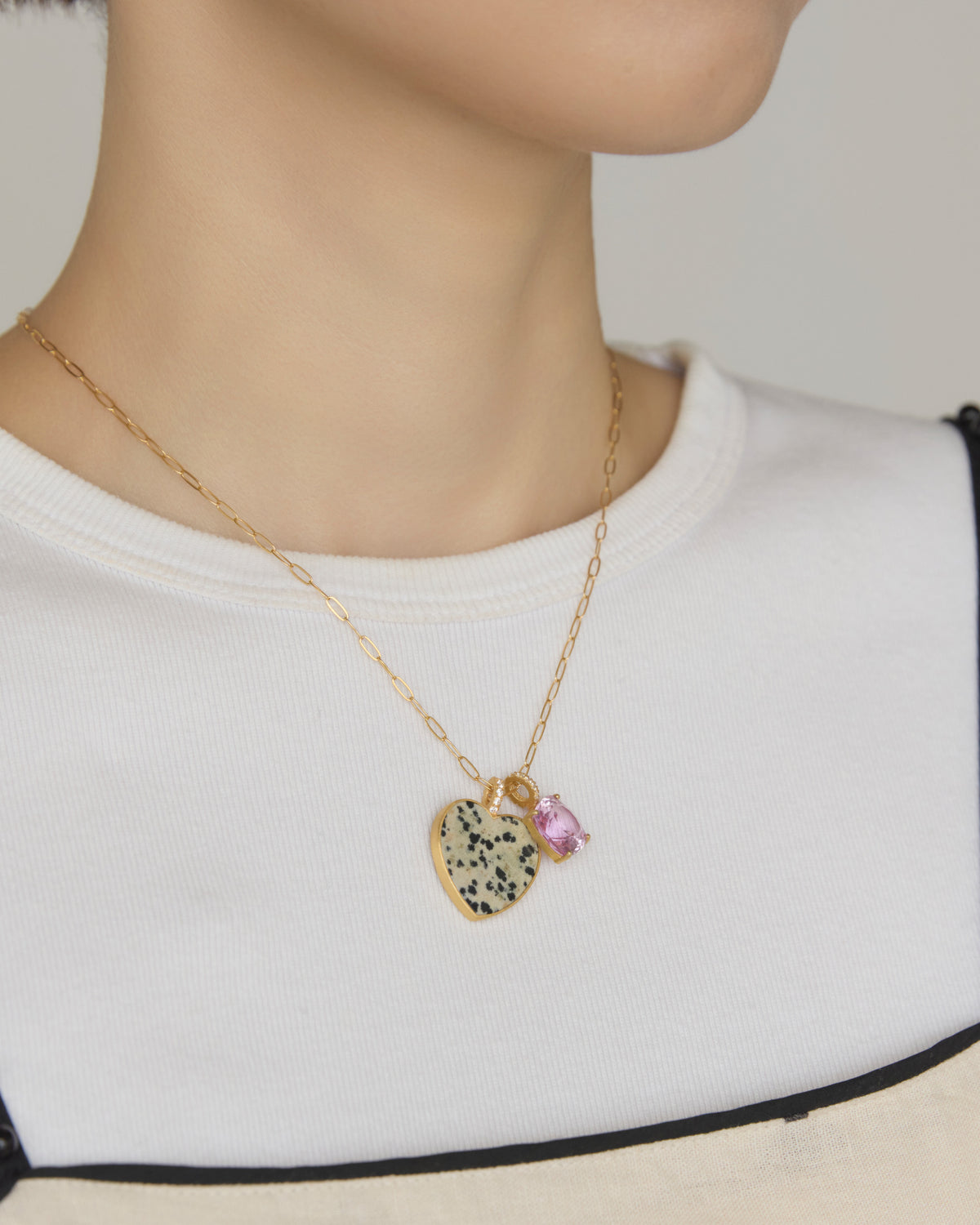 FRAGMENT CHARM L - Dalmatian Jasper -  #009
