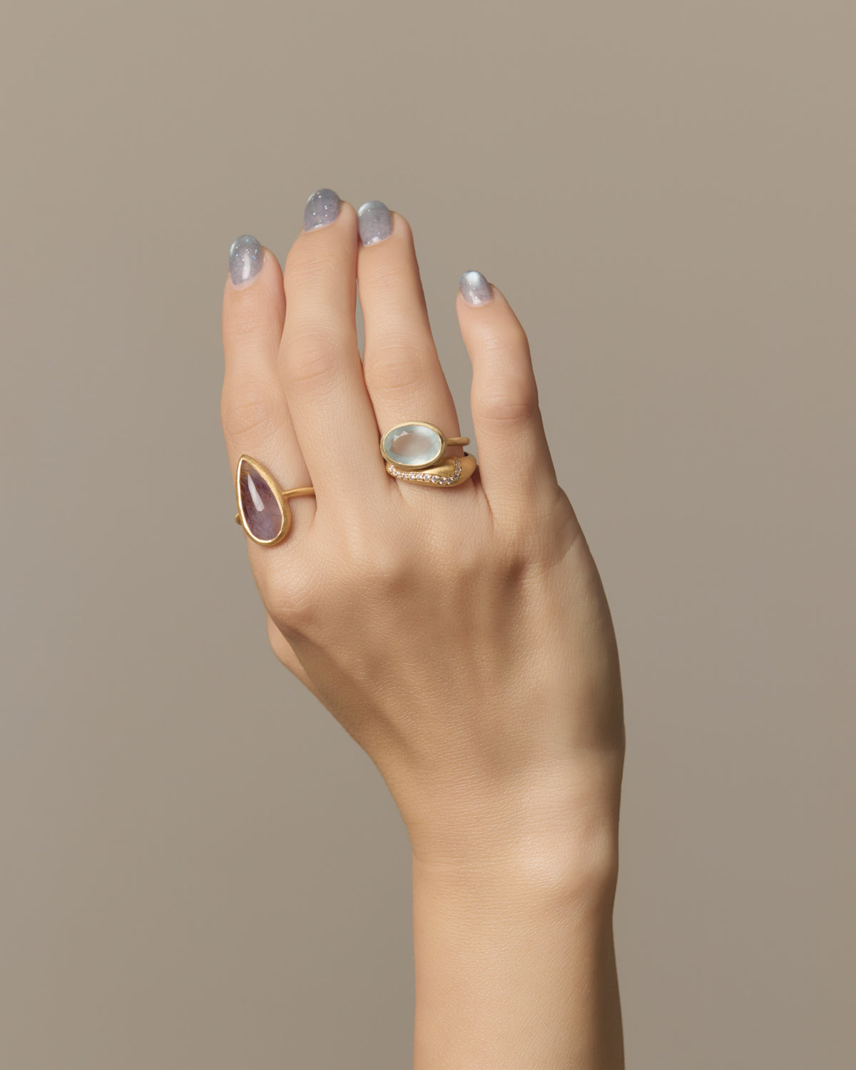 RAW-STONE RING - Super Seven -  #R196