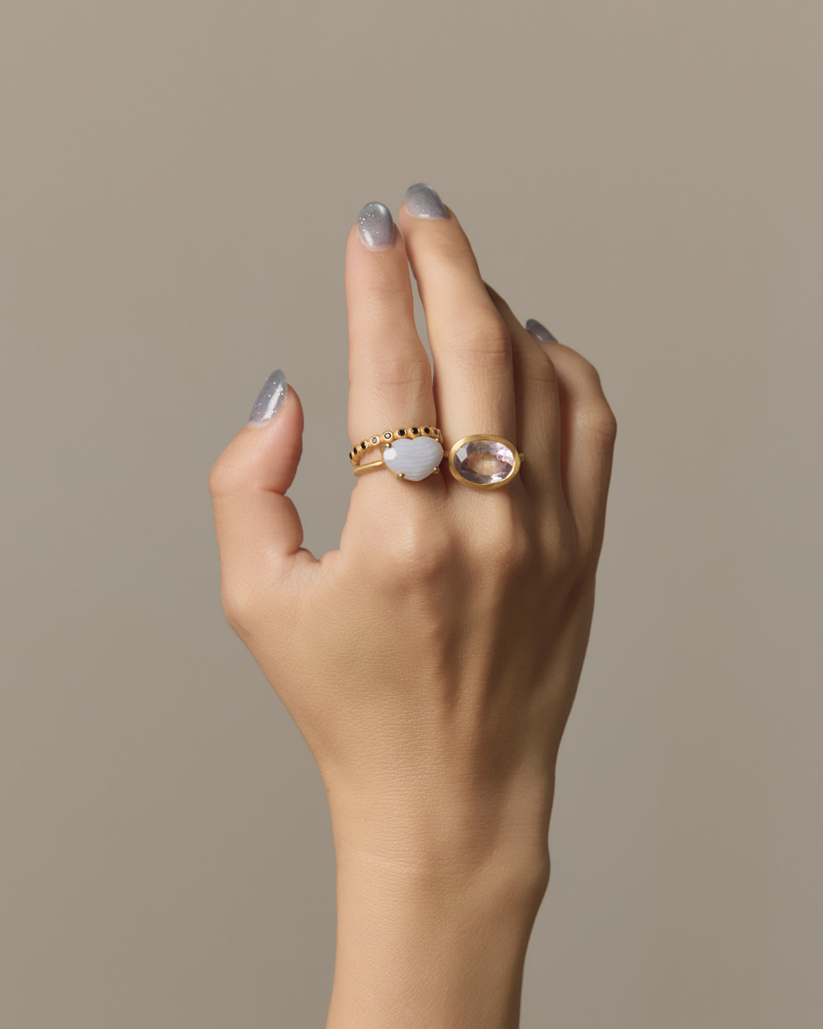 RAW-STONE RING  -  Super Seven -  #282