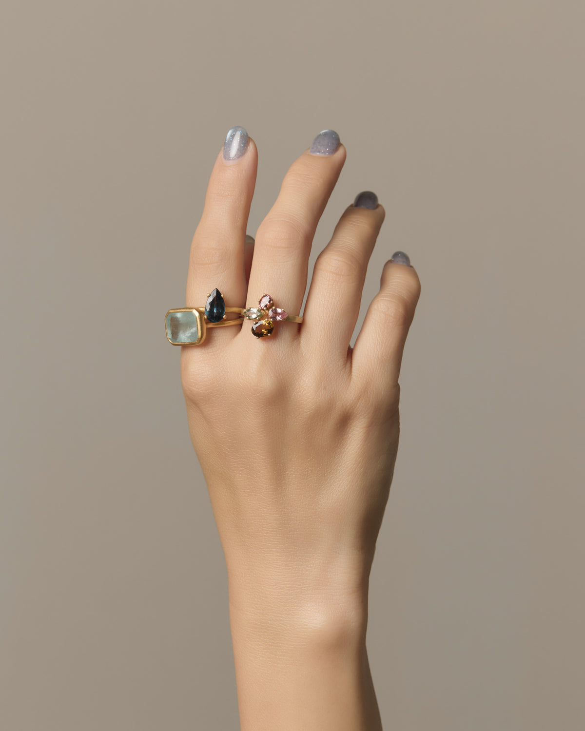 RAW-STONE RING  -  Aquamarine -  #155