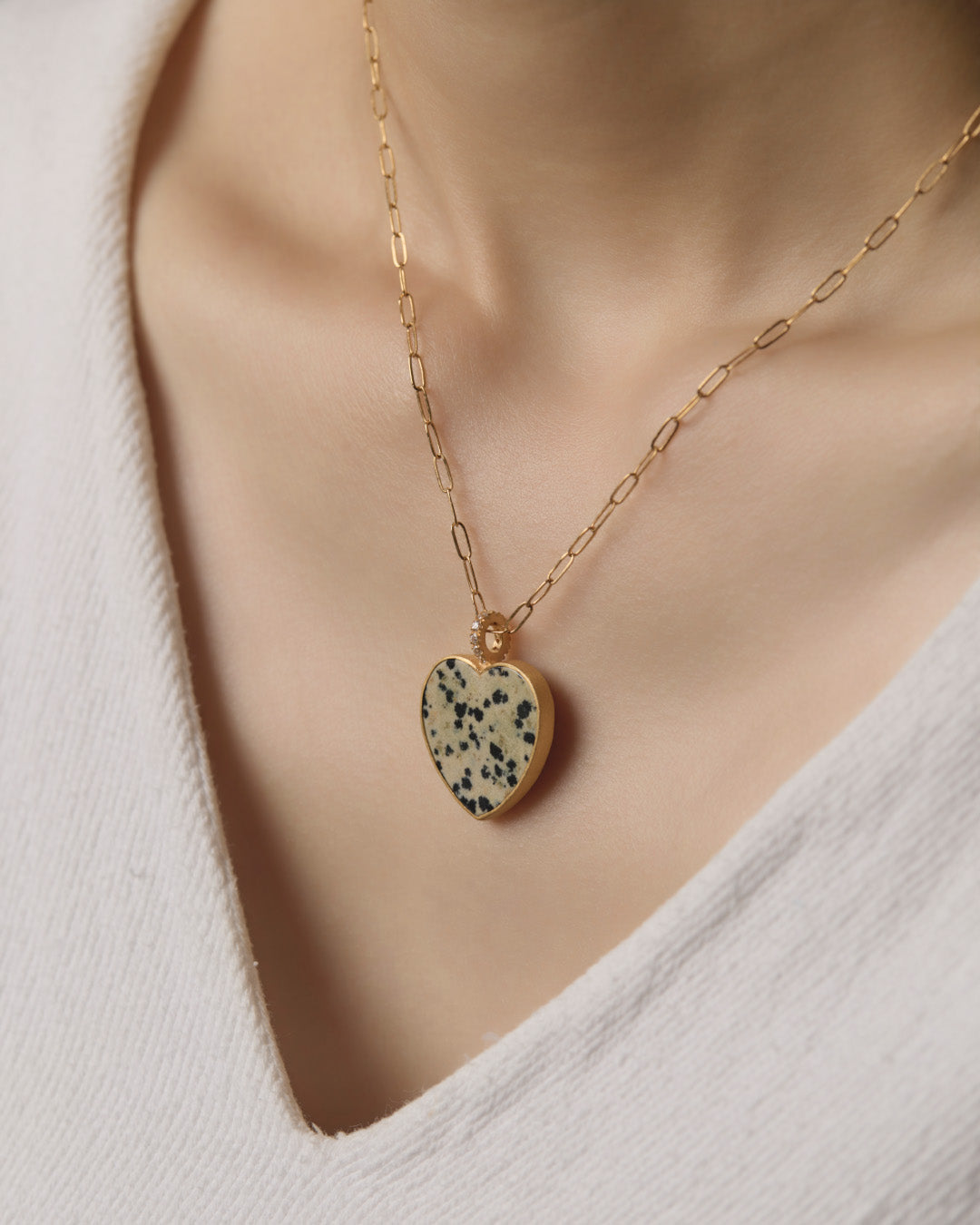 FRAGMENT CHARM L - Dalmatian Jasper -  #009