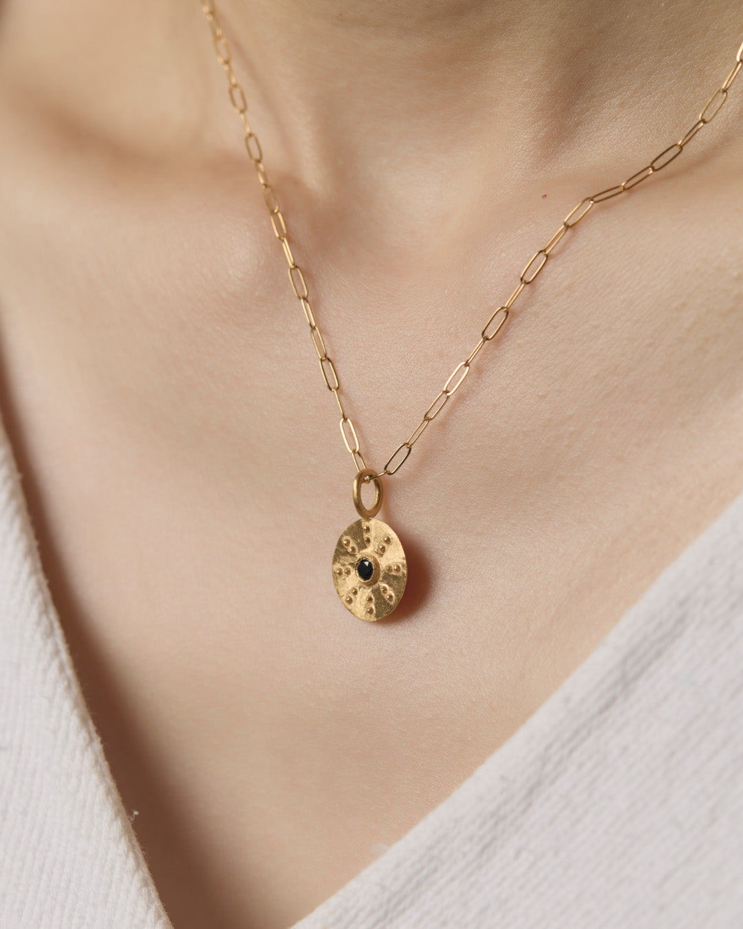 RAW-STONE CHARM - Onyx -  #048