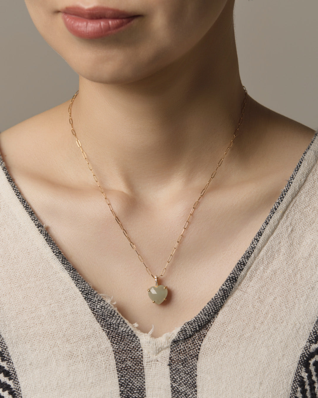 RAW-STONE CHARM  -  Aquamarine -  #187