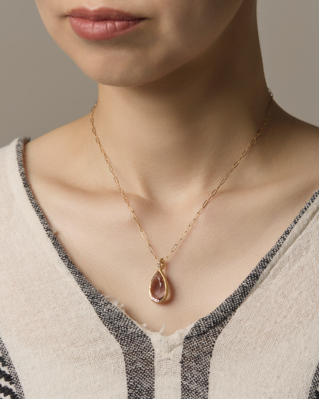 RAW-STONE CHARM - Ametrine -  #N054