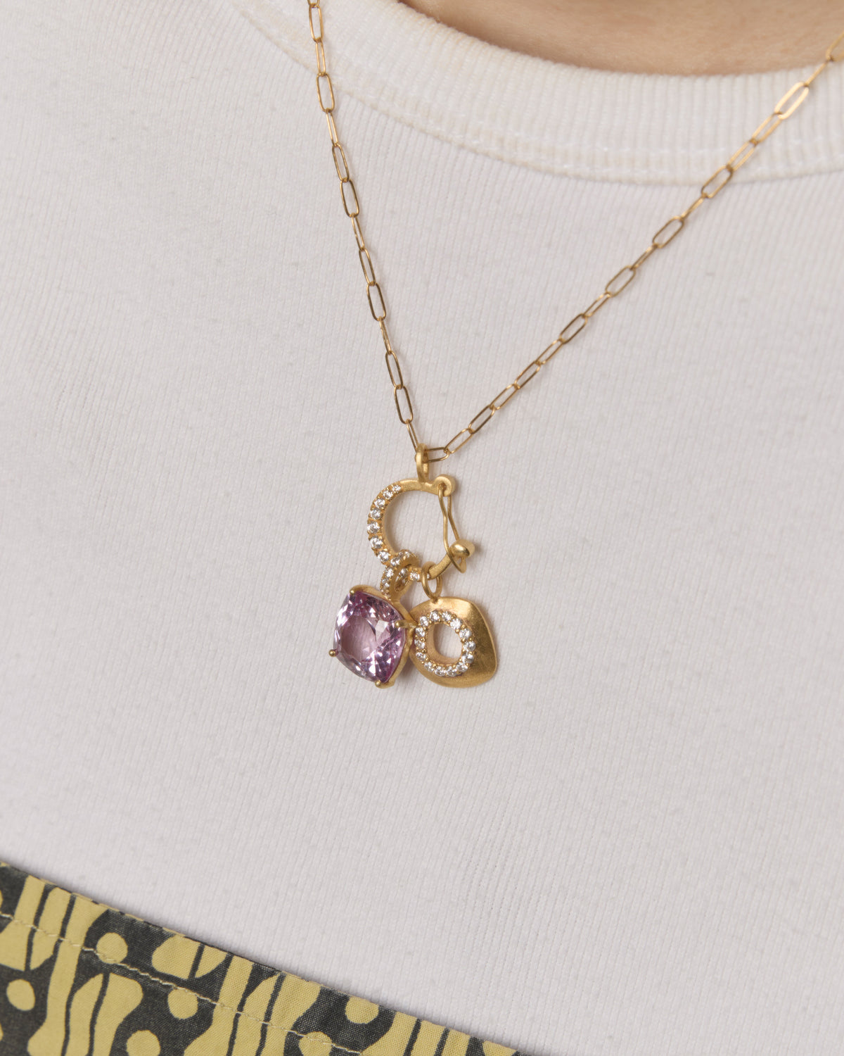 RAW-STONE CHARM - Cubic Zirconia -  #455