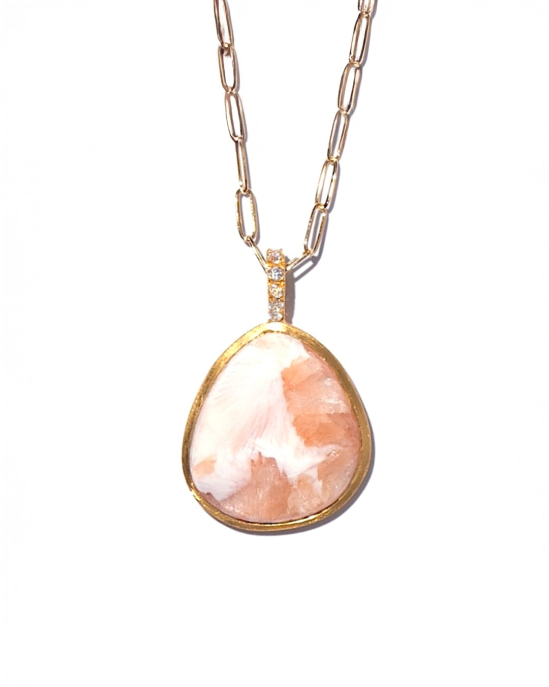 RAW-STONE CHARM  -  Scolecite -  #202