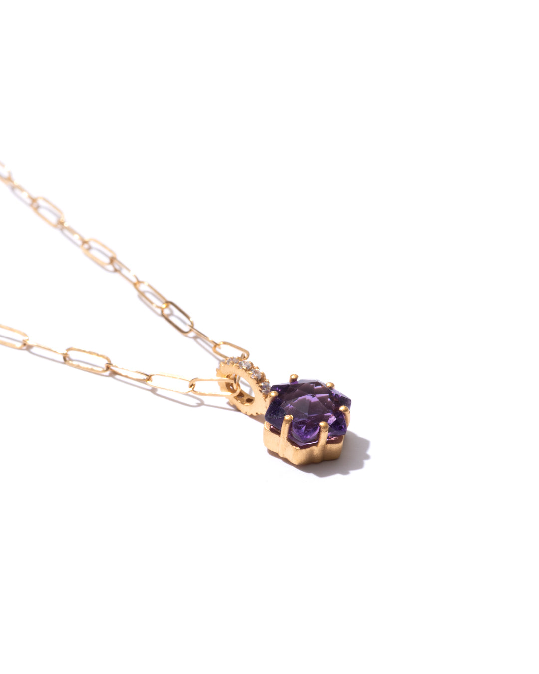 RAW-STONE CHARM - Amethyst -  #629