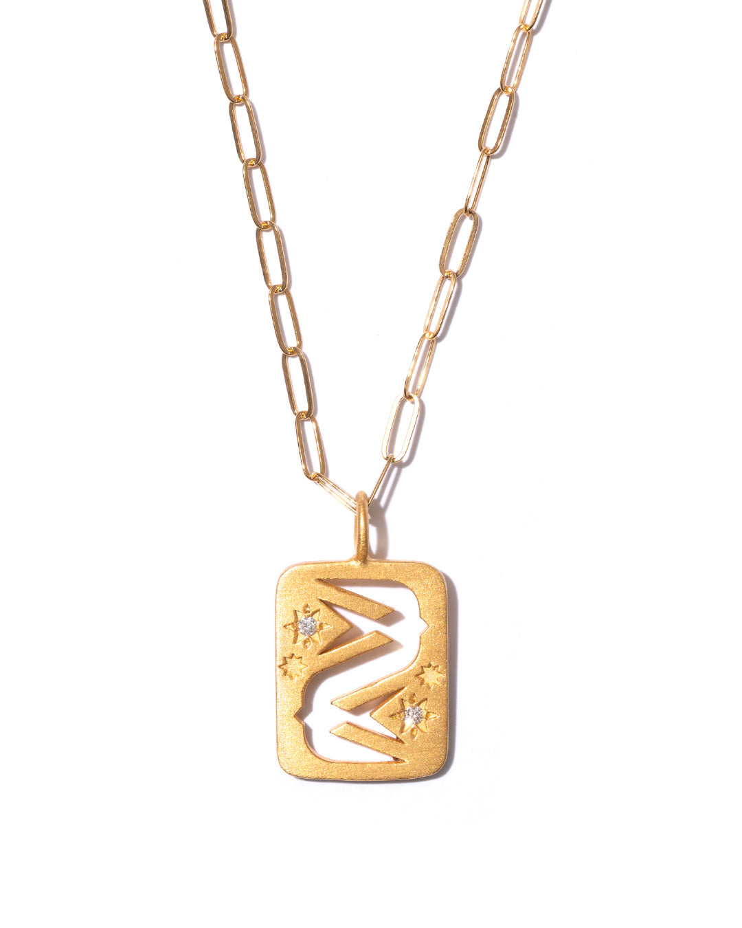 RAW-STONE CHARM - Diamond -  #448