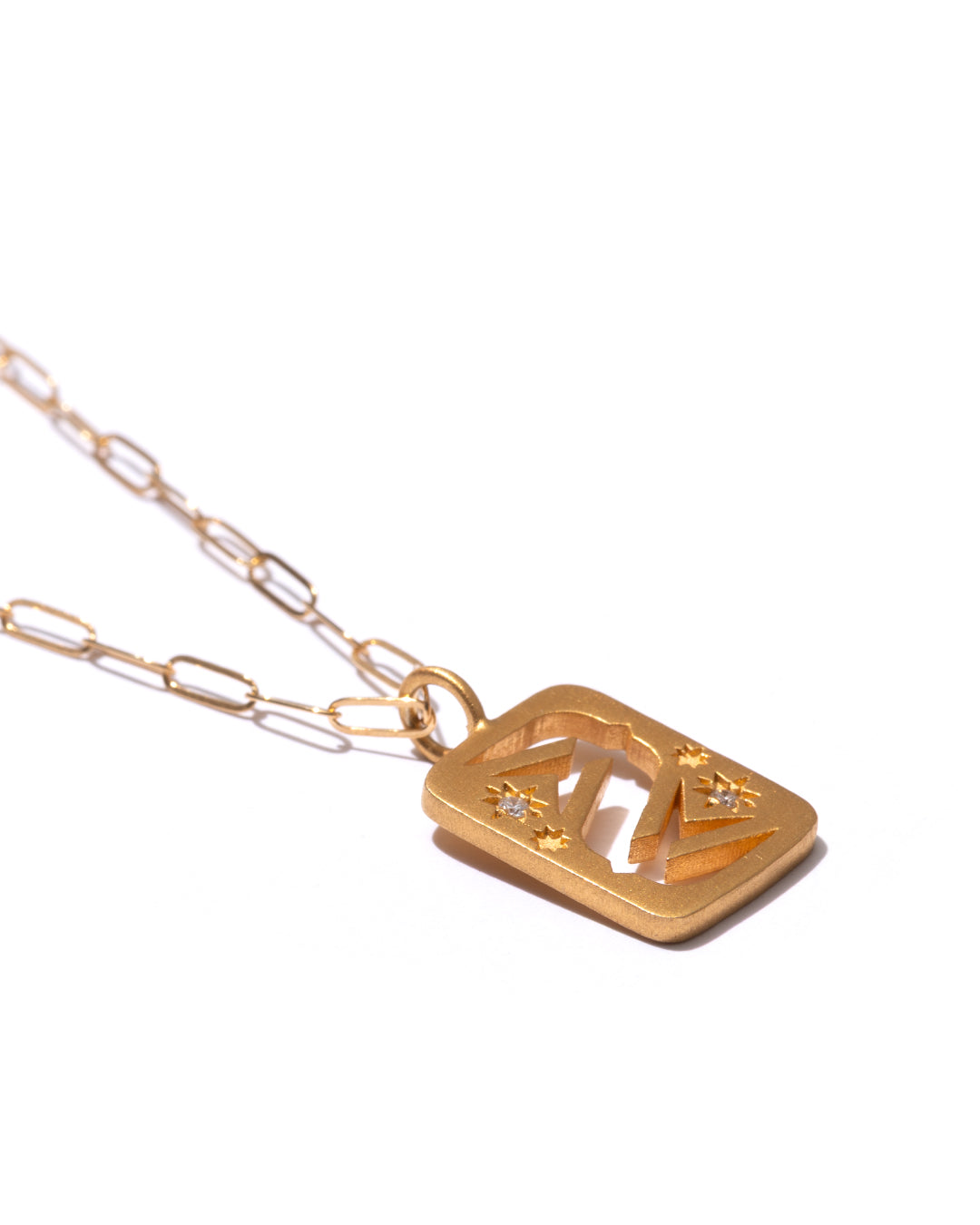 RAW-STONE CHARM - Diamond -  #448