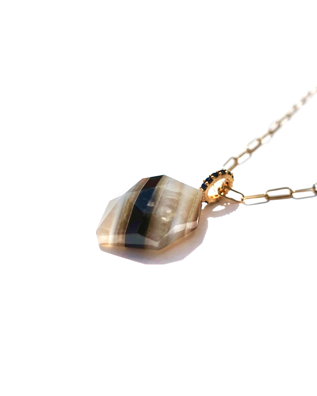 RAW-STONE CHARM - Onyx -  #N015