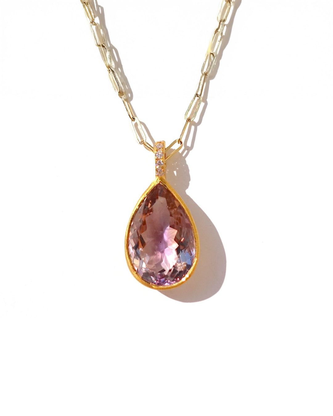 RAW-STONE CHARM - Ametrine -  #N054