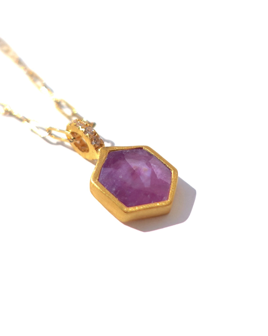 RAW-STONE CHARM - Sapphire -  #N068
